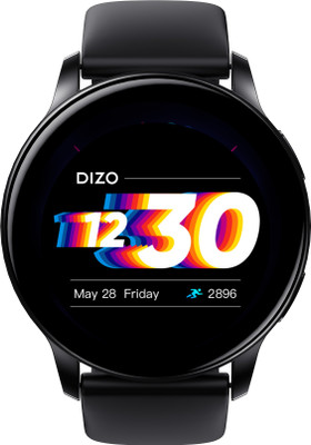 DIZO Watch R AMOLED with 45 mm Dial Size (by realme techLife)(Black Strap, Free Size)