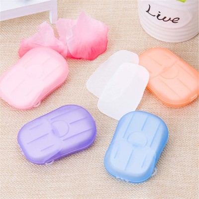 HAPANI HOUSE 2 Box Disposable Hand Washing Cleaning Paper Soap Flakes Mini Bath Slice Sheets