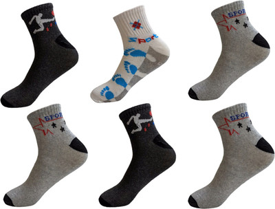 Tixy Men Ankle Length(Pack of 6)