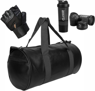 HMFURRYS FINEST Sports & Fitness Bag with 500 ml Shaker and Weight lifting Gloves(Kit Bag)