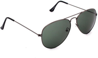 peter india Aviator Sunglasses(For Men, Silver)