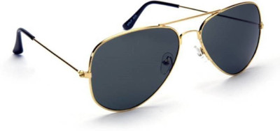 Dcmr Aviator Sunglasses(For Men & Women, Black)