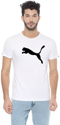 WYD Solid Men Round Neck White T-Shirt