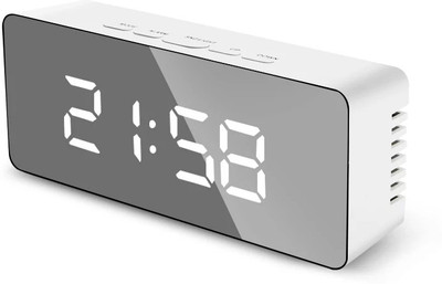 GLOWISH Digital White Clock