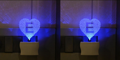 Somil 3D Illusion Effect Dill (E) Comes With Multicolor LED Night Lamp ::Pack Of 2 Night Lamp(10 cm, Multicolor)