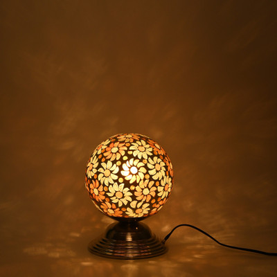 AFAST Magic Globe Mosaic Table Lamp For Designer Lighting Effect, LED Compatible Table Lamp(21.5 cm, Yellow, Grey, White)