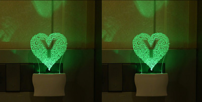 Somil 3D Illusion Effect Dill (Y) Comes With Multicolor LED Night Lamp ::Pack Of 2 Night Lamp(10 cm, Multicolor)