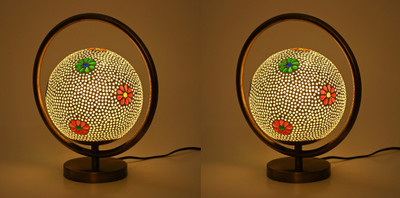 AFAST Mosaic Table Lamp With Designer Lighting Effects, (Pack Of 2) Table Lamp(26 cm, Multicolor)
