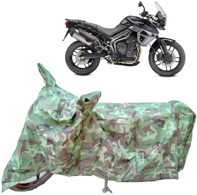 Autoprime Two Wheeler Cover for Triumph(Tiger 800 XR, Multicolor)