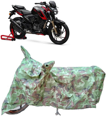 AutoKick Two Wheeler Cover for TVS(Apache RTR 200 Fi E100, Multicolor)