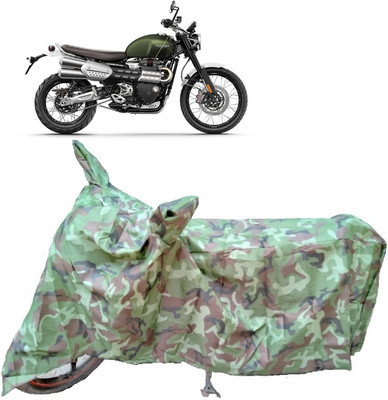 Autoprime Two Wheeler Cover for Triumph(Scrambler, Multicolor)