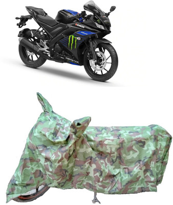 Autoprime Two Wheeler Cover for Yamaha(YZF R15 V3 Moto GP Edition, Multicolor)