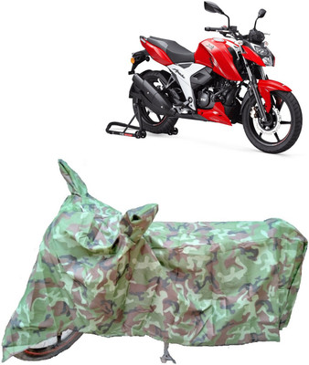 AutoKick Two Wheeler Cover for TVS(Apache RTR 160, Multicolor)