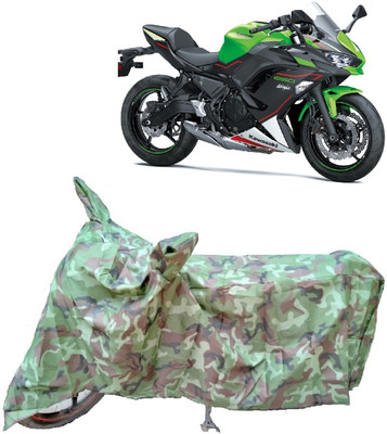 AutoKick Two Wheeler Cover for Kawasaki(Ninja 650, Multicolor)