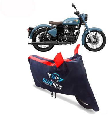 BLUERIDE Two Wheeler Cover for Royal Enfield(Classic 350 Signals, Red)