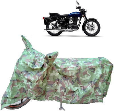 ANTOFY Two Wheeler Cover for Royal Enfield(Bullet Electra Twinspark, Multicolor)