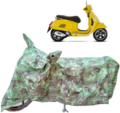 Autoprime Two Wheeler Cover for Vespa(GTS Super 125 BS6, Multicolor)