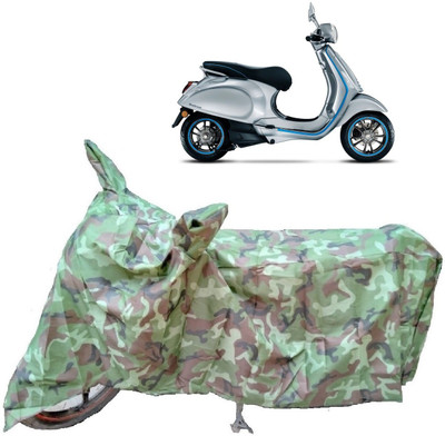 AutoKick Two Wheeler Cover for Vespa(Piaggio Elettrica, Green)