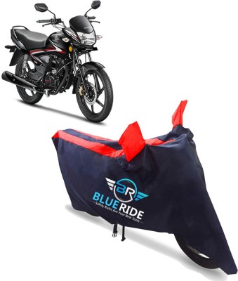 BLUERIDE Two Wheeler Cover for Honda(CB Shine, Red, Blue)