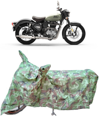 ANTOFY Two Wheeler Cover for Royal Enfield(Classic 350, Multicolor)
