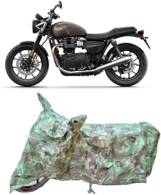 ANTOFY Two Wheeler Cover for Triumph(Street Twin BS6, Multicolor)