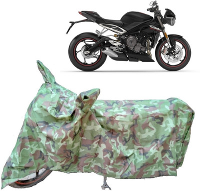 Autoprime Two Wheeler Cover for Triumph(Street Triple, Multicolor)