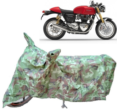 AutoKick Two Wheeler Cover for Triumph(Thruxton 1200 R, Multicolor)