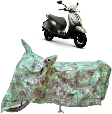 AutoKick Two Wheeler Cover for Bajaj(Urbanite Chetak, Multicolor)