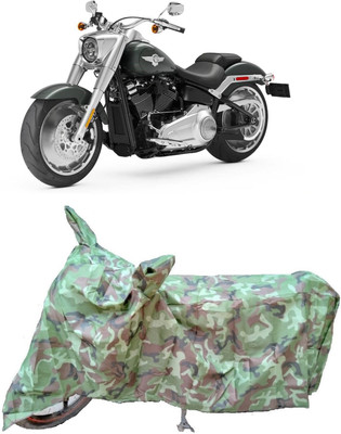 Autoprime Two Wheeler Cover for Harley Davidson(Fat Boy, Multicolor)