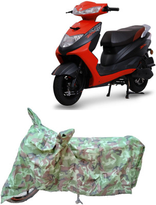 AutoKick Two Wheeler Cover for Ampere(Zeal, Green)