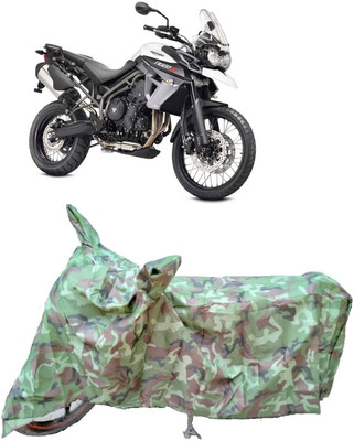 Autoprime Two Wheeler Cover for Triumph(Tiger 800 XCA, Multicolor)
