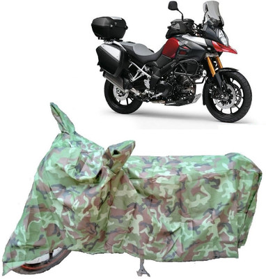 Autoprime Two Wheeler Cover for Suzuki(V-Strom 1000, Multicolor)