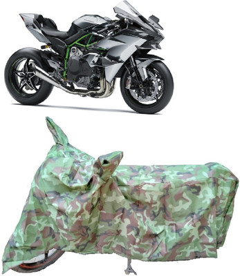 ANTOFY Waterproof Two Wheeler Cover for Kawasaki(Ninja H2R, Multicolor)