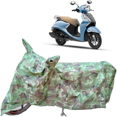 AutoKick Two Wheeler Cover for Yamaha(Fascino 125 FI, Multicolor)
