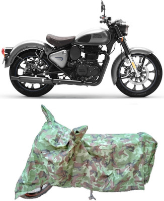 Autoprime Two Wheeler Cover for Royal Enfield(Classic Gunmetal, Multicolor)