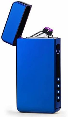 Gabbar ™Complete Blue Flameless Double ARC Rechargeable Lighter USB Rechargeable Cigarette Lighter(Blue)
