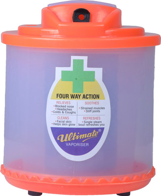 ULTIMATE Plus 4 Way Action Vaporizer, Steam Inhaler, Relief from Cold and Cough Vaporizer(Orange, Transparent)