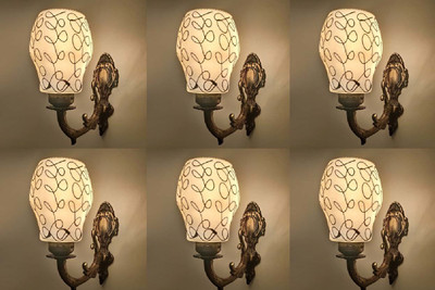 PR Prashant Uplight Wall Lamp Without Bulb(Pack of 6)