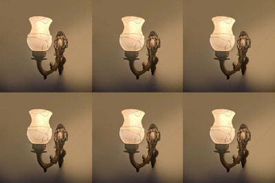PR Prashant Uplight Wall Lamp Without Bulb(Pack of 6)
