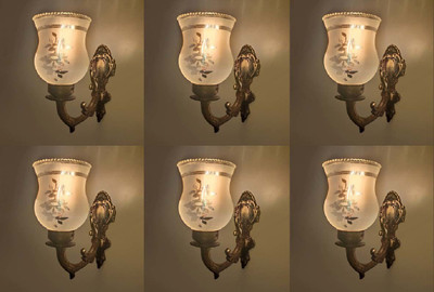 PR Prashant Uplight Wall Lamp Without Bulb(Pack of 6)