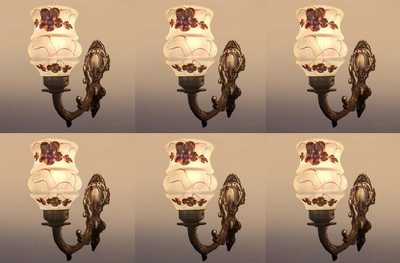 PR Prashant Uplight Wall Lamp Without Bulb(Pack of 6)