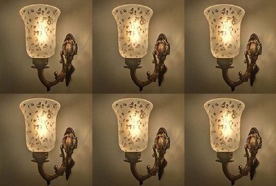 PR Prashant Uplight Wall Lamp Without Bulb(Pack of 6)