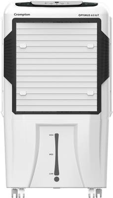 CROMPTON 65 L Desert Air Cooler  (White, Black, Optimus IoT)