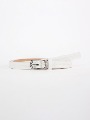 Ginger by Lifestyle Women Casual White Synthetic Belt