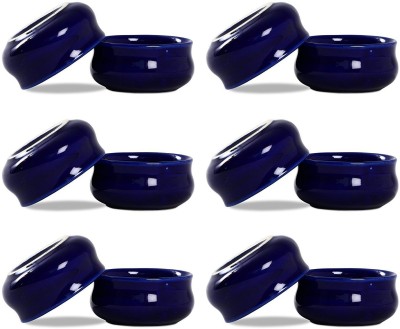 caffeine Ceramic Sauce Bowl Handmade Glossy Blue(Pack of 12, Blue)