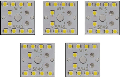 Onas 5 Pcs 9 Watt MCPCB LED Bulb Raw Material CoolDay WHITE Color LED Driver