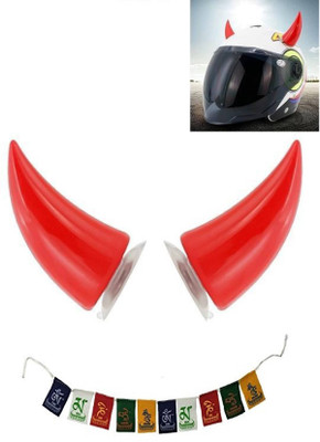acube mart Helmet Mohawk for Bike(Red)