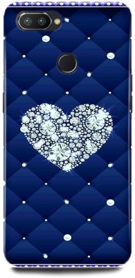 JUGGA Back Cover for OPPO F9 Pro, CPH1823, HEART, BLUE, BLING, STAR, LOVE(Blue, Hard Case, Pack of: 1)