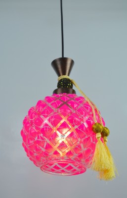 Prop It Up Modern Design LED Pendant/Hanging Ceiling Chandelier Lamp/Light, Single Bulb LiT Pendants Ceiling Lamp(Pink)