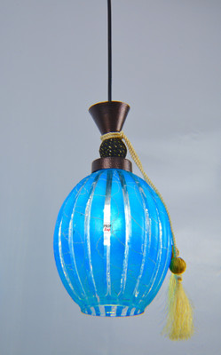 Prop It Up Modern Design LED Pendant/Hanging Ceiling Chandelier Lamp/Light, Single Bulb LiT Pendant Lamp Ceiling Lamp(Blue)